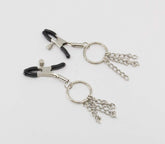 Love In Leather Chain Tassel Womens Nipple Clamps - Default Title - Nipple and Clit Clamps